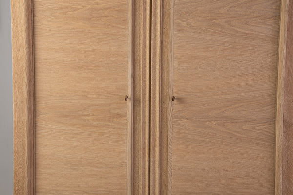 Mid-Century Modern Bleached Oak Armoire