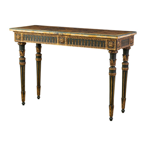 Italian Louis XVI Giltwood Console Table