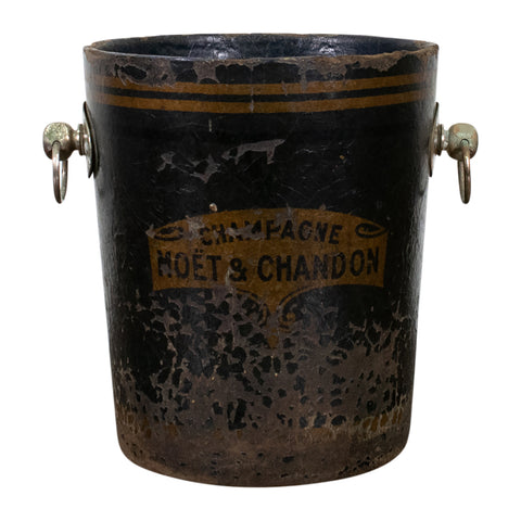 An Unusual 19th Papier Mache Moet & Chandon Champagne Bucket