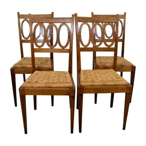 Set of four Italian Art Deco Chairs