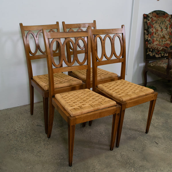 Set of four Italian Art Deco Chairs