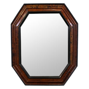 French Octagonal Tortiseshell Mirror
