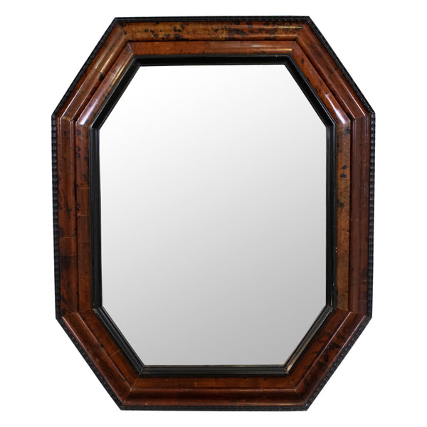 French Octagonal Tortiseshell Mirror