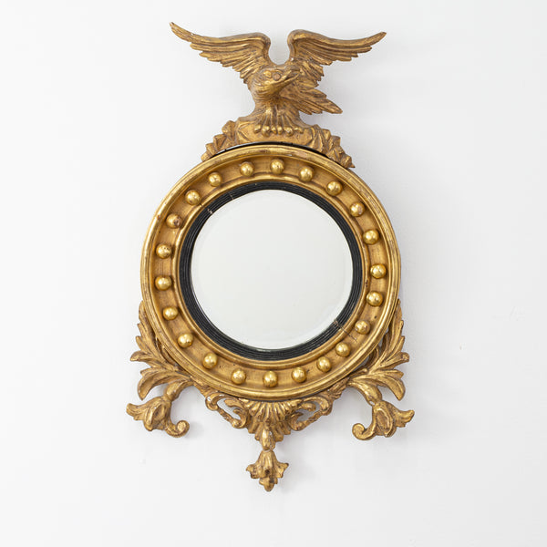 A Regency Style Gilwood Mirror Surmounted with Eagle