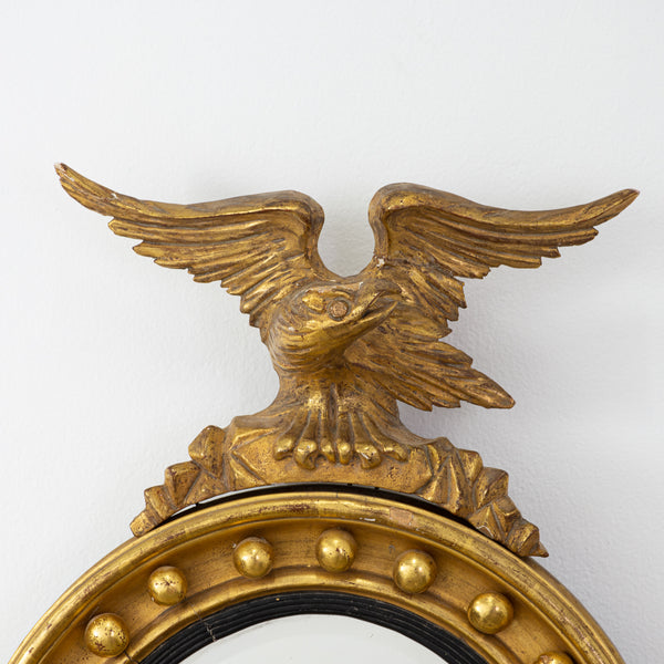 A Regency Style Gilwood Mirror Surmounted with Eagle