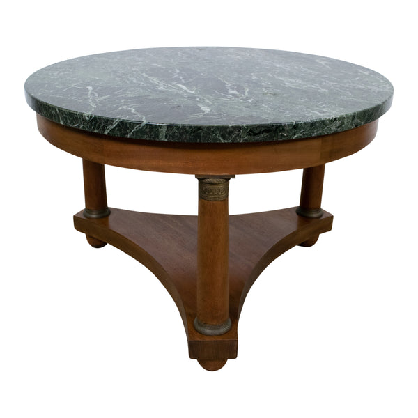 French Empire Marble Topped Cocktail/Coffee Table