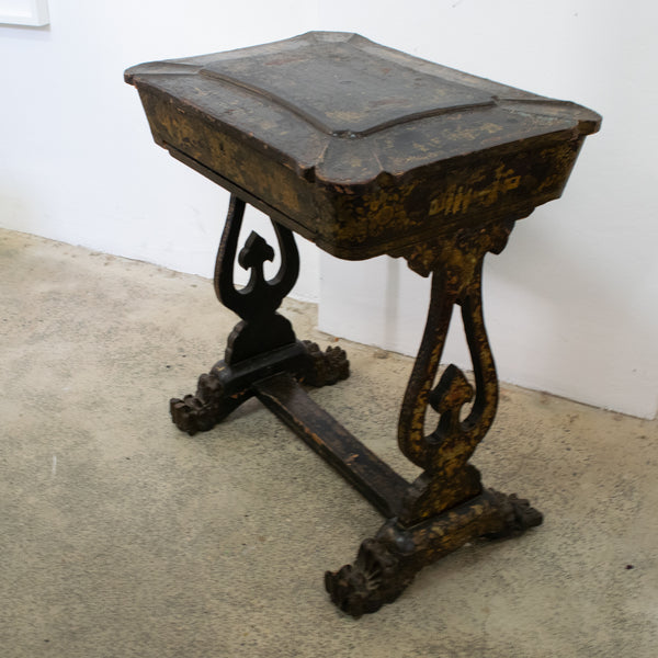 Mid 19th Century Chinoiserie Sewing / Work Table