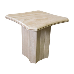 A Travertine Side Table