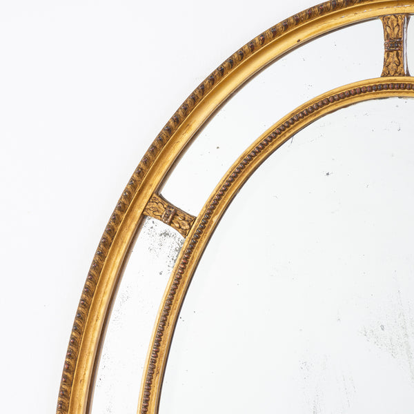 Early20th Century Oval Giltwood mirror