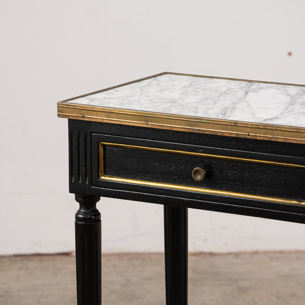 Single Louis XVI Ebonised Side Table