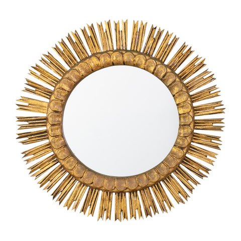 A Mid-Century Giltwood Starburst Mirror