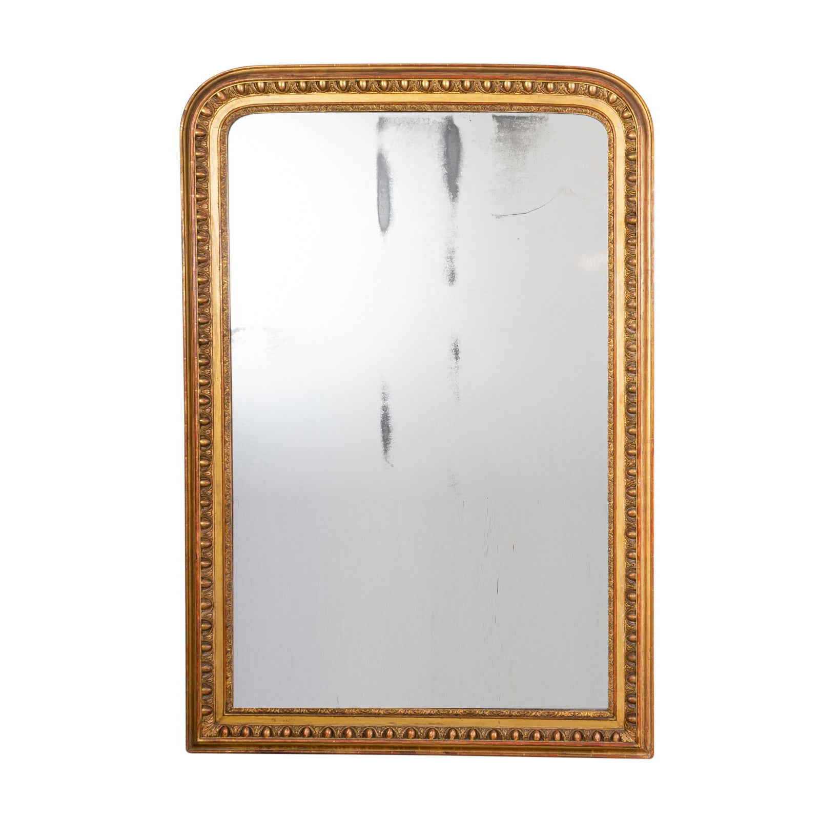 French Gilt Gesso Overmantel Mirror