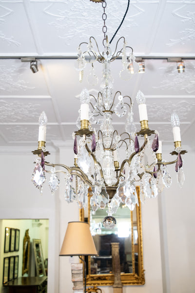 A Fine Early 20th Century Eight Branch Crystal Chandelier