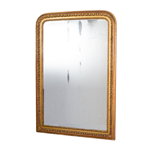 French Gilt Gesso Overmantel Mirror