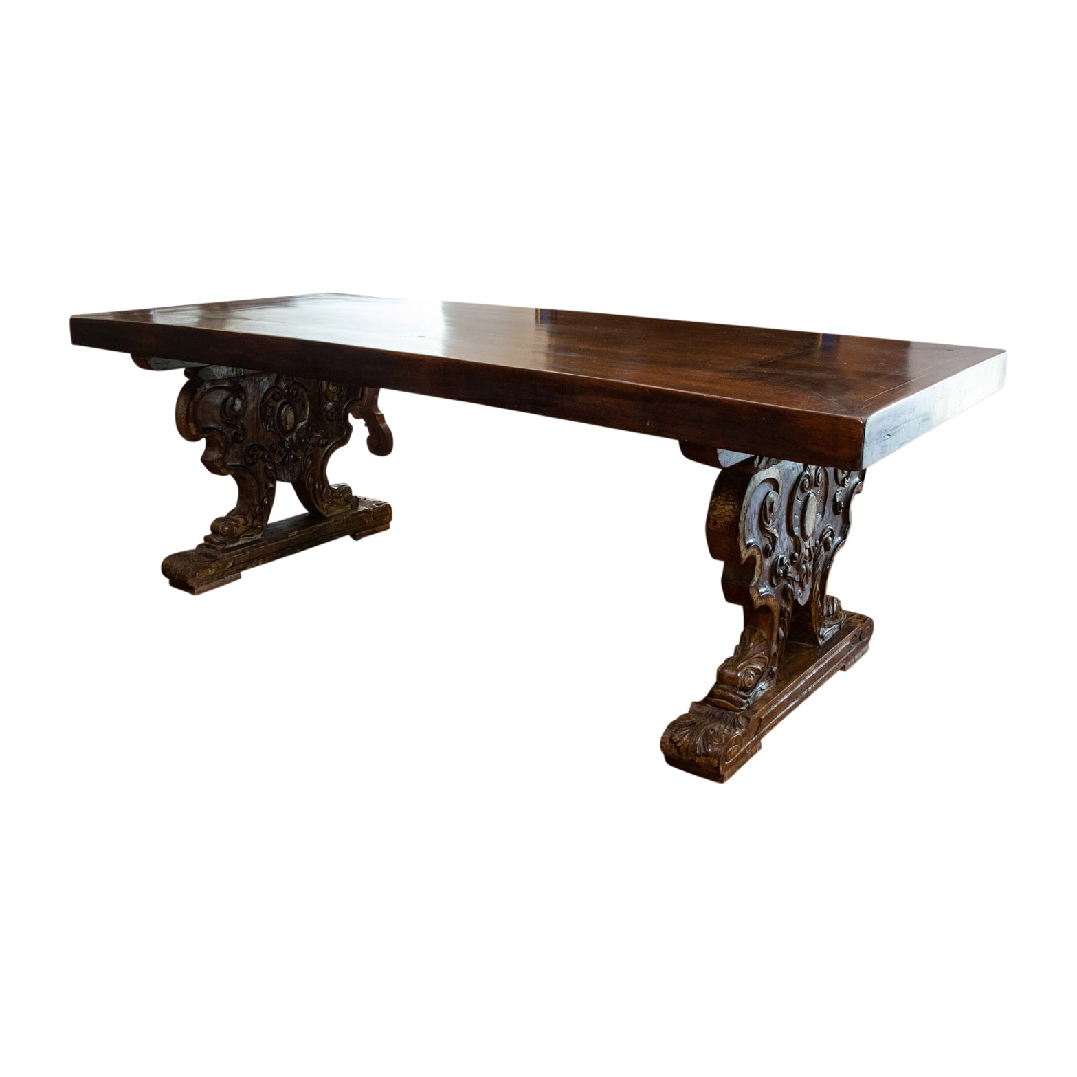 A late 19th Century Italian Renaissance Style Console Table