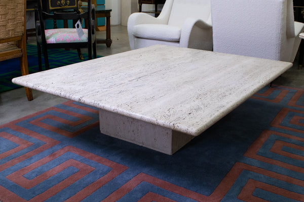 Large Travertine Coffee Table