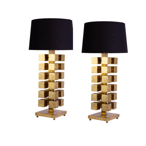 Pair Italian Mid Century Modern Table Lamps