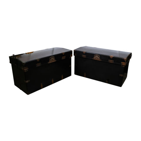 Pair of Substantial 19th Century Japanese Lacquer Chests