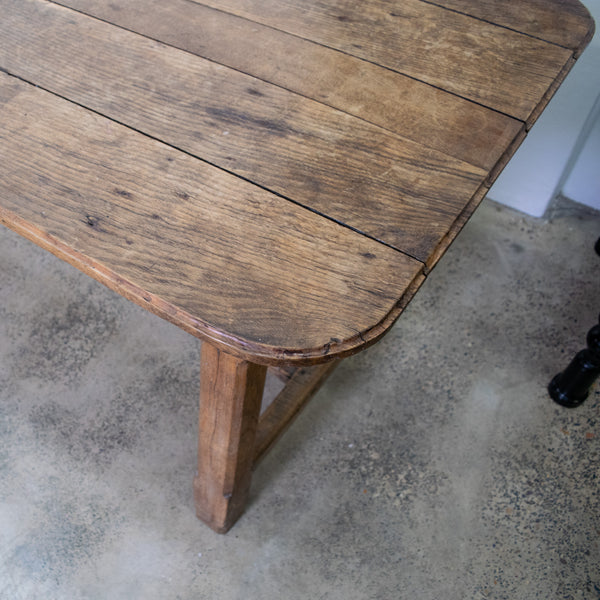 A Large 19th Century French Provincial Oak Table