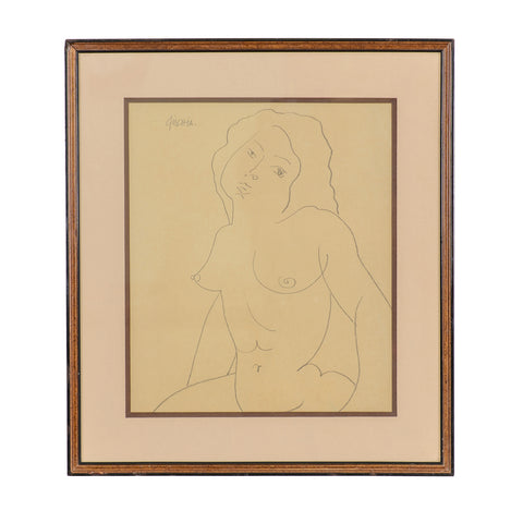 "woman in bust" by Léon GISCHIA (1903-1991)
