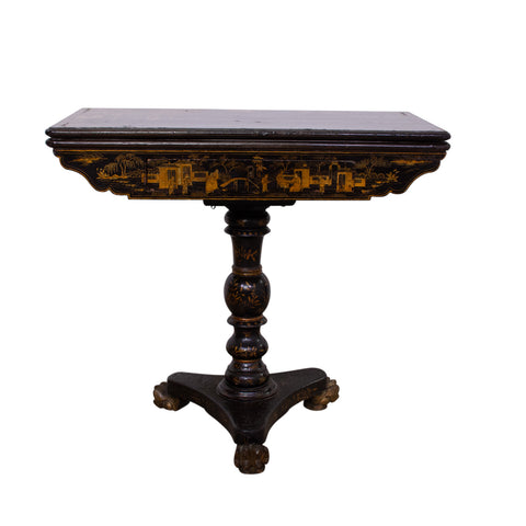 Chinoiserie Lacquer Export Games Table