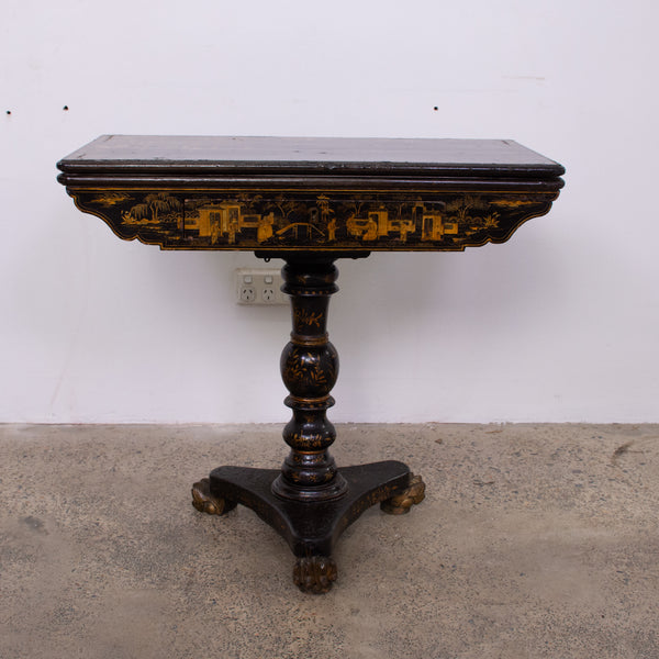 Chinoiserie Lacquer Export Games Table