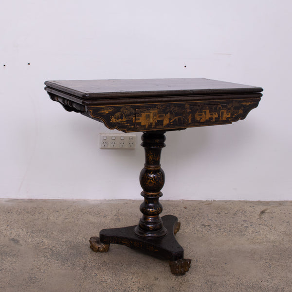 Chinoiserie Lacquer Export Games Table