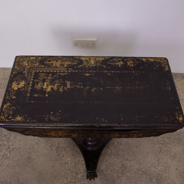 Chinoiserie Lacquer Export Games Table