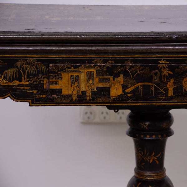 Chinoiserie Lacquer Export Games Table