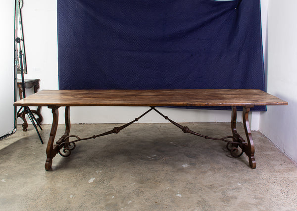 A Spanish Style Wrought Iron Dining Table