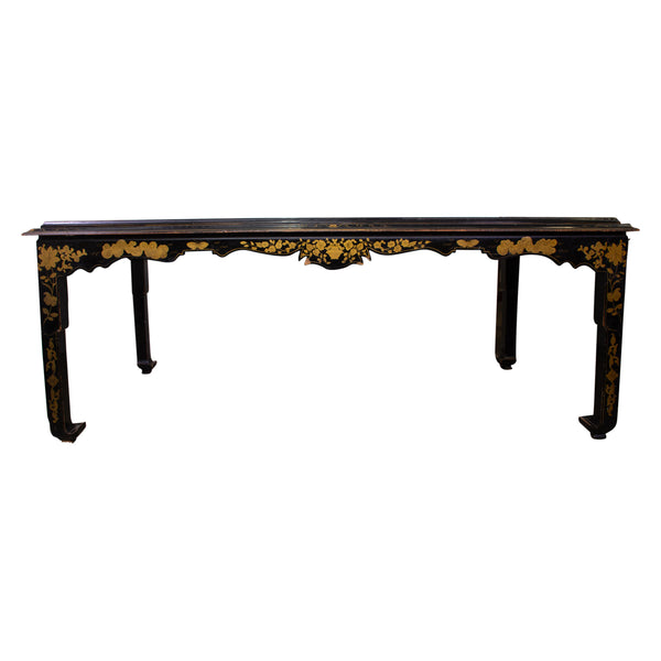 Large Chinese Style Lacquered Dining/Library Table