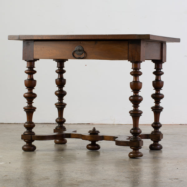 A Louis XIII Style Walnut Side Table 