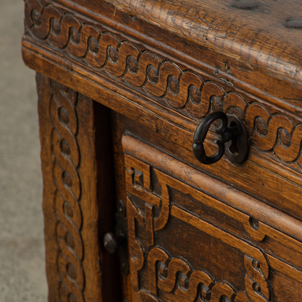 A Petite 18th Century French Oak Chest/Side Table