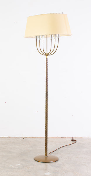 Italian 1940s Brass Standard Lamp