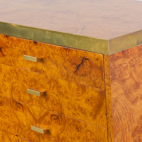 Burl Walnut Sideboard in the style of Willy Rizzo