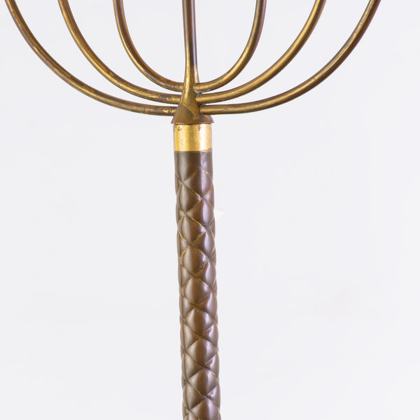 Italian 1940s Brass Standard Lamp