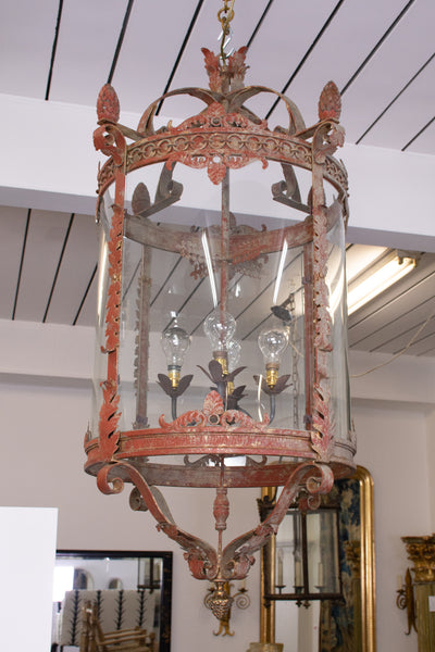 A Large Neo-Classical Style Iron Lantern