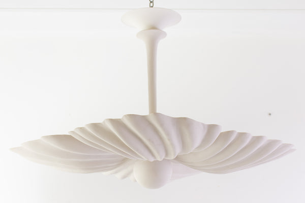 A Grand Plaster Shell Plafoniere in the Style of Jean Charles Moreux (1889 - 1956)